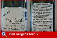 VICTOR CASTILLON Vin des Pays des Coteaux Flaviens - Etiketten der Vorder- und Rückseite.